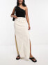 Фото #3 товара Waven folki 90s denim maxi skirt in oat