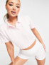 VAI21 cropped tennis polo shirt co-ord in pink