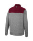 ფოტო #4 პროდუქტის Men's Charcoal, Maroon Texas A&M Aggies Putter Herringbone Full-Zip Jacket