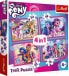 Trefl Puzzle 4w1 Kolorowe kucyki pony