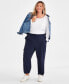 ფოტო #1 პროდუქტის Style & Co Plus Size Pull-On Utility Pants, Created for Macy's