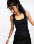 Vila scoop neck vest top in black