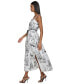 Women's Printed Square-Neck Midi Dress
