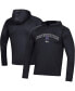 Men's Black Northwestern Wildcats 2023 Sideline Tech Hooded Raglan Long Sleeve T-shirt