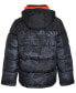 Big Boys Quilted Full-Zip Hooded Puffer Jacket