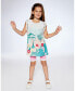 ფოტო #2 პროდუქტის Girl Bi-Material Tunic Top White - Toddler|Child