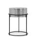 Фото #4 товара Modern Chic Aluminum Hammered Top Side Table