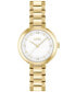 ფოტო #1 პროდუქტის Women's Sena Quartz Ionic Plated Thin Gold-Tone Steel Watch 34mm