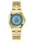 ფოტო #1 პროდუქტის Women's Date Quartz Gold-Tone Stainless Steel Watch 34mm