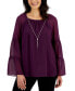 Women's Solid Tiered Necklace Top, Created for Macy's
