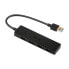 Фото #1 товара i-tec Advance USB 3.0 Slim Passive HUB 4 Port - USB 3.2 Gen 1 (3.1 Gen 1) Type-A - USB 3.2 Gen 1 (3.1 Gen 1) Type-A - 5000 Mbit/s - Black - 0.2 m - USB