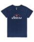 Women's Navy Chicago Bears Plus Size Badge T-shirt and Flannel Pants Sleep Set
