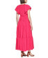 Фото #2 товара Women's Textured Tiered Midi Dress