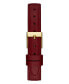 ფოტო #3 პროდუქტის Women's Analog Red Leather Watch 28mm