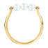 Charming gold-plated ring Perla SAWM11