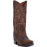 Фото #2 товара Dan Post Boots Renegade Distressed Embroidered Snip Toe Cowboy Mens Brown Dress