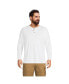 Фото #1 товара Men's Big and Tall Supima Jersey Long Sleeve Henley T-Shirt