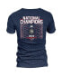 ფოტო #4 პროდუქტის Women's Navy UConn Huskies 2023 NCAA Men's Basketball National Champions Focus Bracket Tri-Blend V-Neck T-shirt
