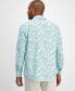 Фото #2 товара Men's Novo Regular-Fit Stretch Leaf-Print Button-Down Shirt, Created for Macy's