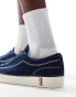 Levi's LS2 denim trainers with red tab logo in blue