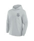 ფოტო #2 პროდუქტის Fanatics Men's Signature Gray Seattle Kraken Elements Lightweight Tri-Blend Fleece Hoodie