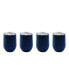 Фото #1 товара Набор из 4 изолированных винных стаканов CAMBRIDGE Cambridge 12 унций, синий