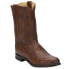 Justin Boots Jackson 10" Round Toe Roper Mens Brown Casual Boots 3163 EE, Широкая, 10 - фото #2