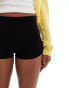 Фото #3 товара Bershka 2 pack micro shorts in black