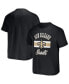 Фото #1 товара Men's NFL x Darius Rucker Collection by Black New Orleans Saints Stripe T-shirt