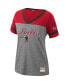ფოტო #3 პროდუქტის Women's Scottie Pippen Heathered Charcoal Chicago Bulls Team Captain V-Neck T-shirt