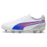 PUMA King Match FG/AG Jr football boots White / Bluemazing / Flat Light Gray, 36 - фото #2