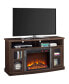 Фото #3 товара Тумба Ameriwood Home Zane Fireplace TV Console With Glass Doors For Tvs Up To 60 Inches