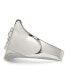 ფოტო #2 პროდუქტის Stainless Steel Polished Sterling Silver Cross CZ Signet Ring