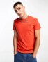 Superdry vintage embroidered logo t-shirt in orange