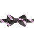 Фото #1 товара Men's Purple & Gold Stripe Bow Tie