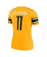 Фото #4 товара Women's Chase Claypool Gold-Tone Pittsburgh Steelers Inverted Legend Game Jersey