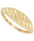 ფოტო #1 პროდუქტის Polished Dome Croissant Ring in 10k Gold