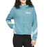 Puma Train Logo Full Zip Long Sleeve Hoodie Womens Blue Casual Outerwear 670461-