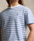 ფოტო #3 პროდუქტის Men's Classic-Fit Striped Cotton Jersey T-Shirt