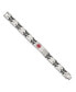 ფოტო #3 პროდუქტის Stainless Steel Enamel Black Rubber Medical ID 8.5" Bracelet