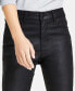 Фото #5 товара Women's Pocket Coated-Denim Skinny Jeans