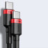 Фото #12 товара Cafule nylonowy kabel przewód USB-C Power Delivery 2.0 100W 20V 5A 2m szary