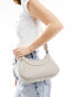 Armani Exchange crossbody bag in beige with printed strap