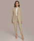 Фото #4 товара Donna Karan Women's Pinstripe One-Button Blazer