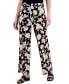 ფოტო #1 პროდუქტის Petite Elena Floral Wide-Leg Pants, Created for Macy's