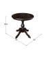 30" Round Top Pedestal Table- 28.9"H