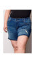 Фото #1 товара Plus Size Denim Rolled Shorts