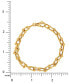 Фото #4 товара Polished U Link Chain Bracelet in 18k Gold-Plated Sterling Silver