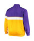 Men's Purple, Gold Los Angeles Lakers Big and Tall Pieced Body Full-Zip Track Jacket