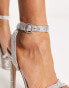 Фото #6 товара Steve Madden Marciana platform heeled sandals in rhinestone